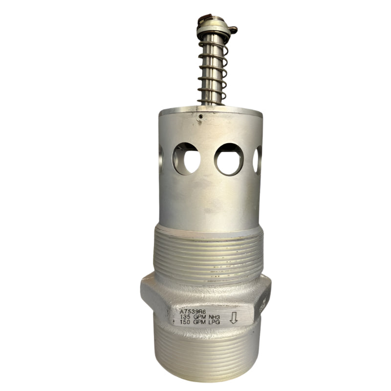 A7539R6 Excess Flow Valve Container Half Coupling Steel (3" M.NPT × 3" M.NPT & 2" F.NPT) 150 GPM RegO USA