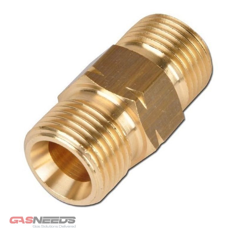 Hex Nipple Brass 1/2"