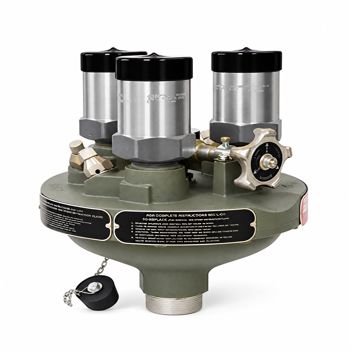 Delta Port Safety Relief Valve Manifold 250 PSIG 2" M-Nptf RegO 8533AG