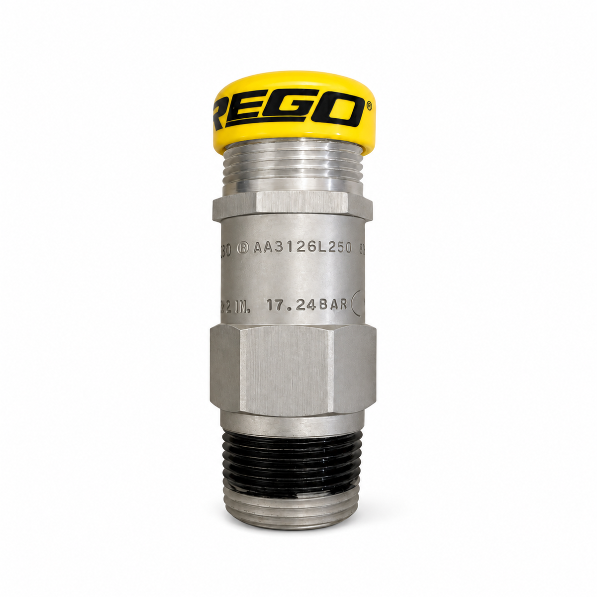 External Pressure Relief Valve for Ammonia 1/2" MNPT 250 PSI RegO AA3126 L250