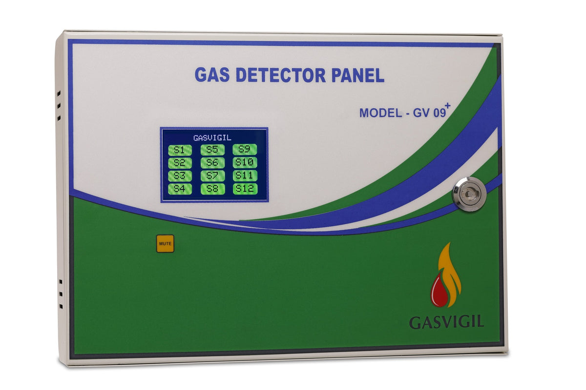 Gas Monitoring Panel 16 Channel for LPG Addressable (Compatible with GV09PLUS Detector) GasVigil