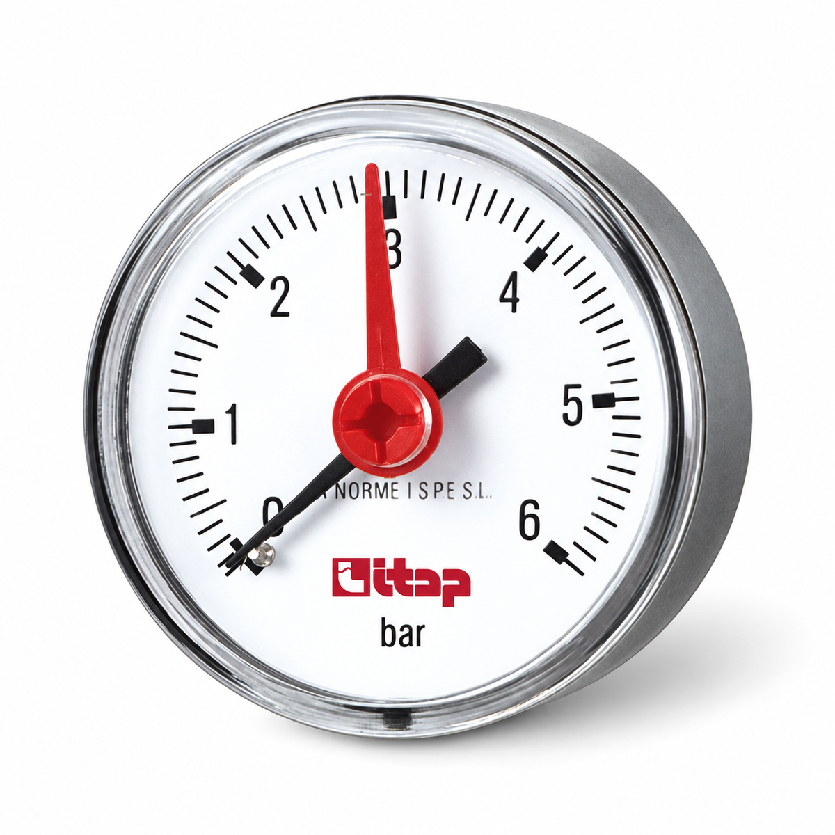 Pressure Gauge 0-6 BAR 2" Dial Back Conn. (483B014R) ITAP