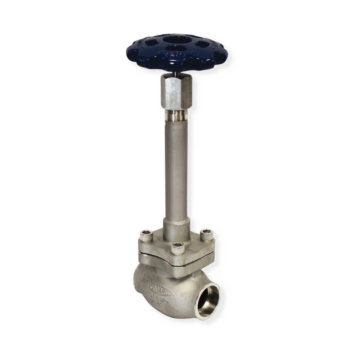 RegO SKM009406BWA 3/4" cryogenic buttweld globe valve on white background