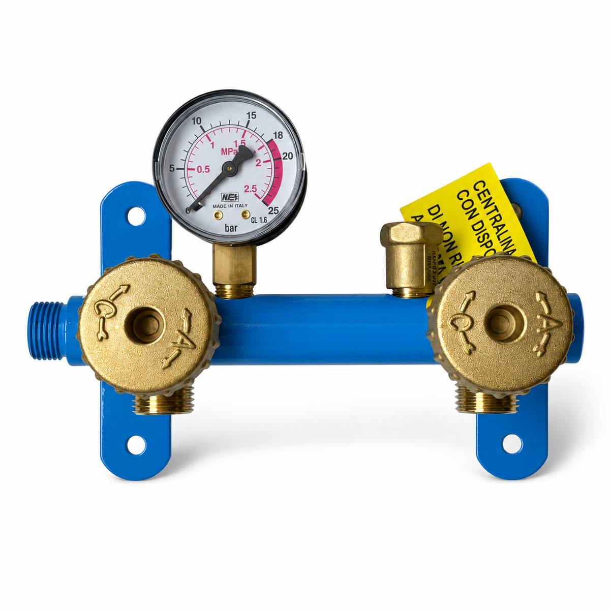 Manifold Compact 2-Way, 1 Exit (With PG, SV) Tecnogas Italy