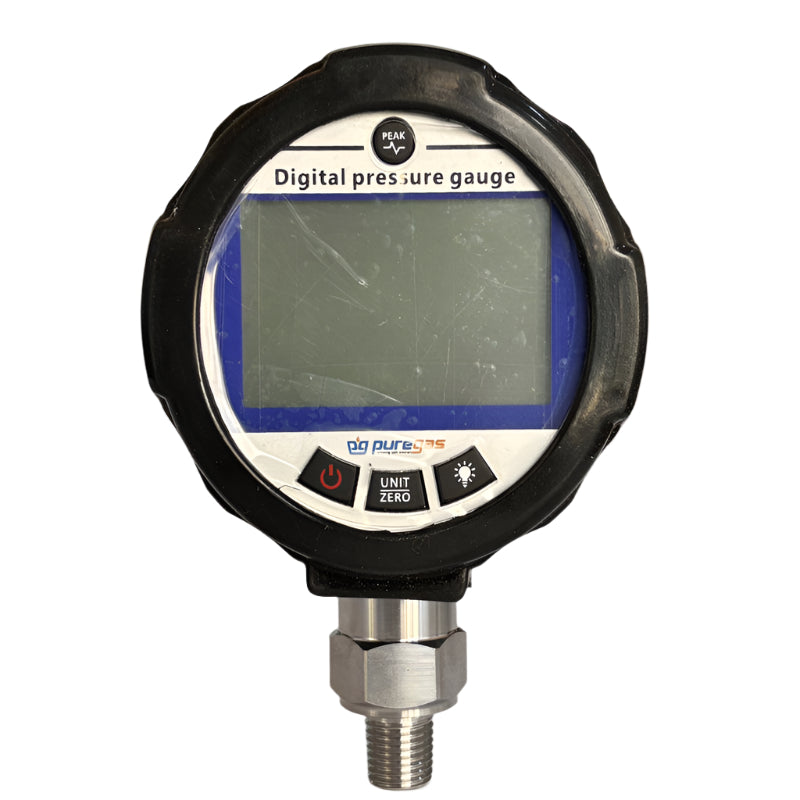Pressure Gauge (0-100 mbar) 3" DIAL Digital 1/4" M.NPT Bottom