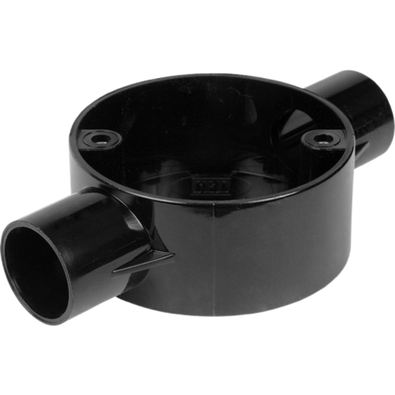 Junction Box PVC 2 Way Round 20 mm