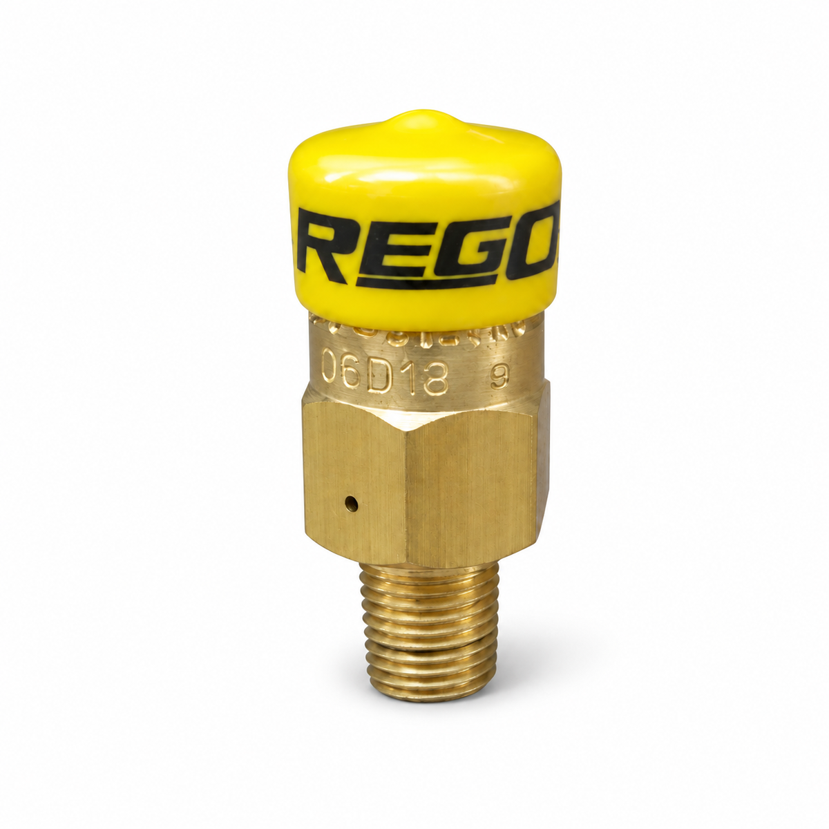 3127U Safety Relief Valve External Hydrostatic 450 PSI 1/4" M.NPT Brass RegO USA