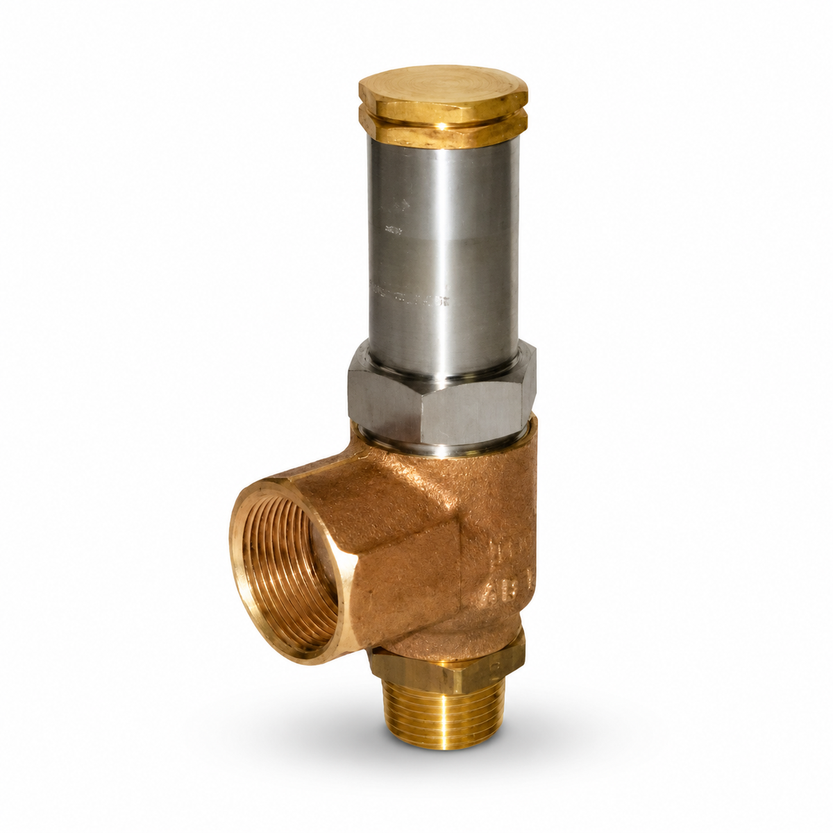 Angle Pressure Relief Valve Cryogenic (1" in × 1 1/4" Out) 377 PSIG RegO AR4108: 26.0B