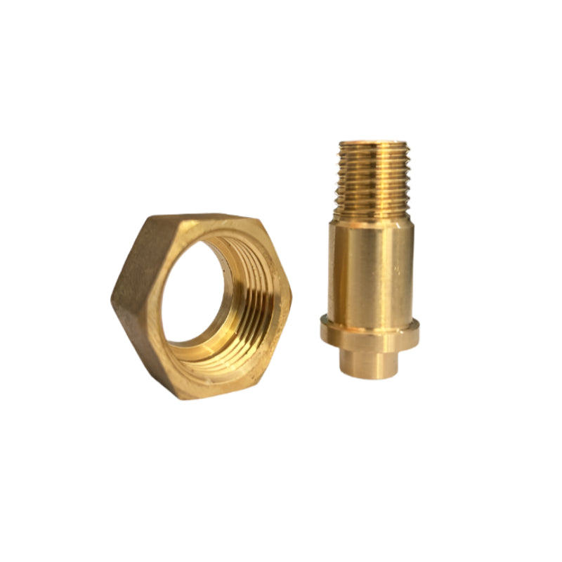 Connector Brass Hex 1/2" R × 1/4" R