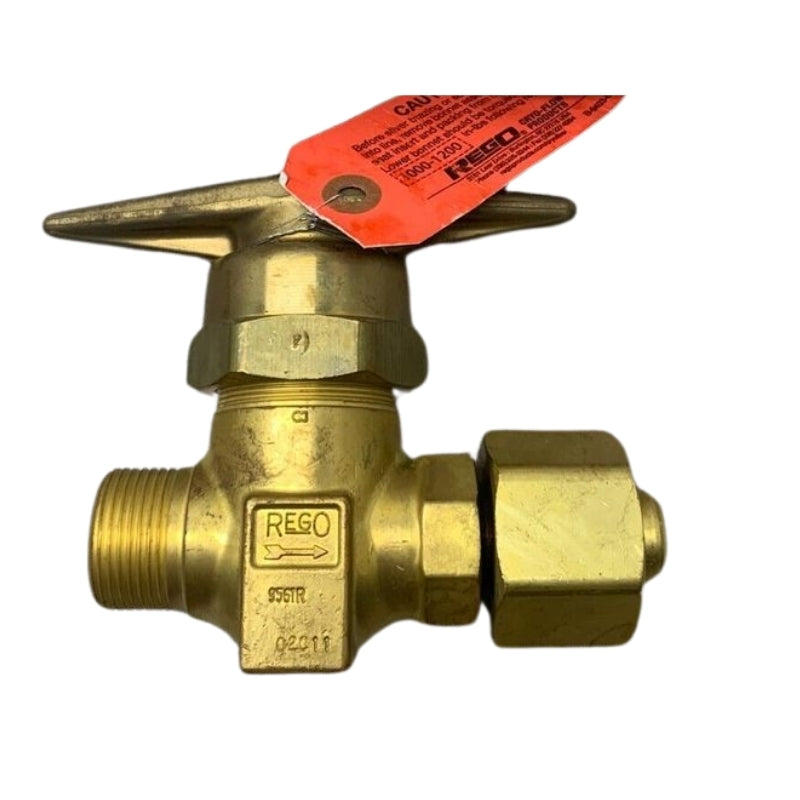 HP9561CR High Pressure Gas Master Shut-Off Valve (1"-11 1/2" NPSM R.H × 1"-11 1/2" R.H. F.Swivel) RegO USA