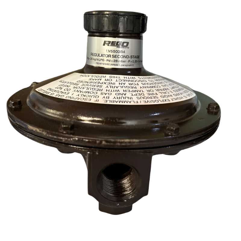 LV5503B4 Regulator 35 kg/hr (1/2" F.NPT × 3/4" F.NPT) (37 mbar) RegO USA