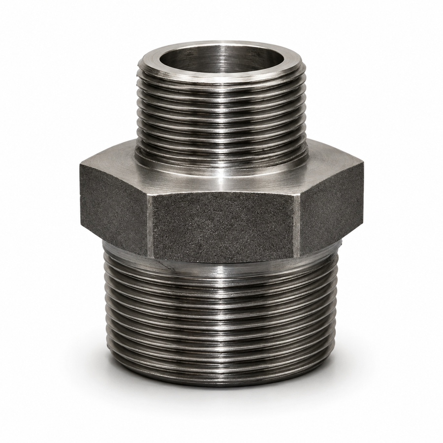 Reducer Nipple CS Forged NPT 1/2" × 3/8"