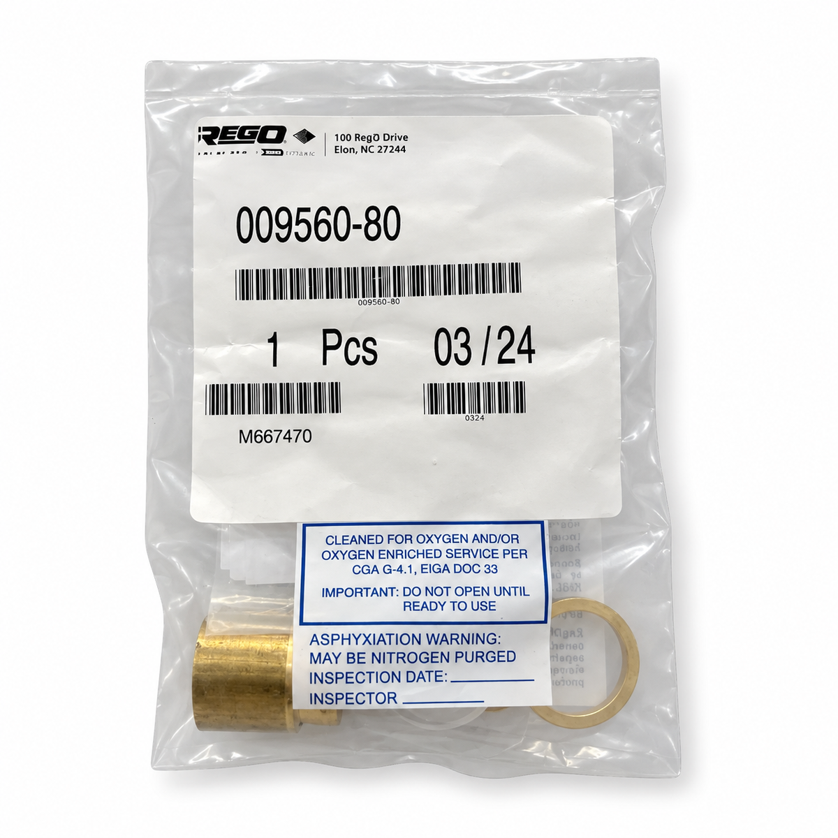 Repair Kit Cryogenic (HP9560, 9560 Series) RegO 009560-80

