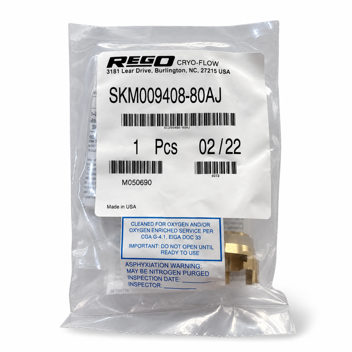 SKM9408-80AJ Repair Kit Gasket Cryogenic 3/4" & 1" RegO USA