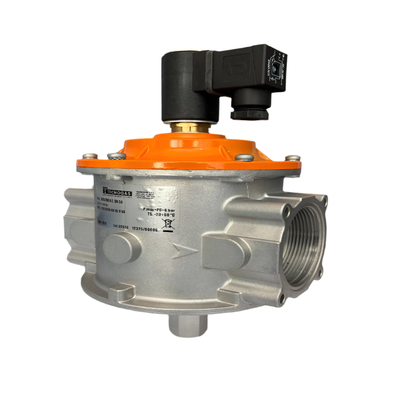 Solenoid Valve TCN NC Manual Aluminium 230 VAC 6 BAR NPT 2"