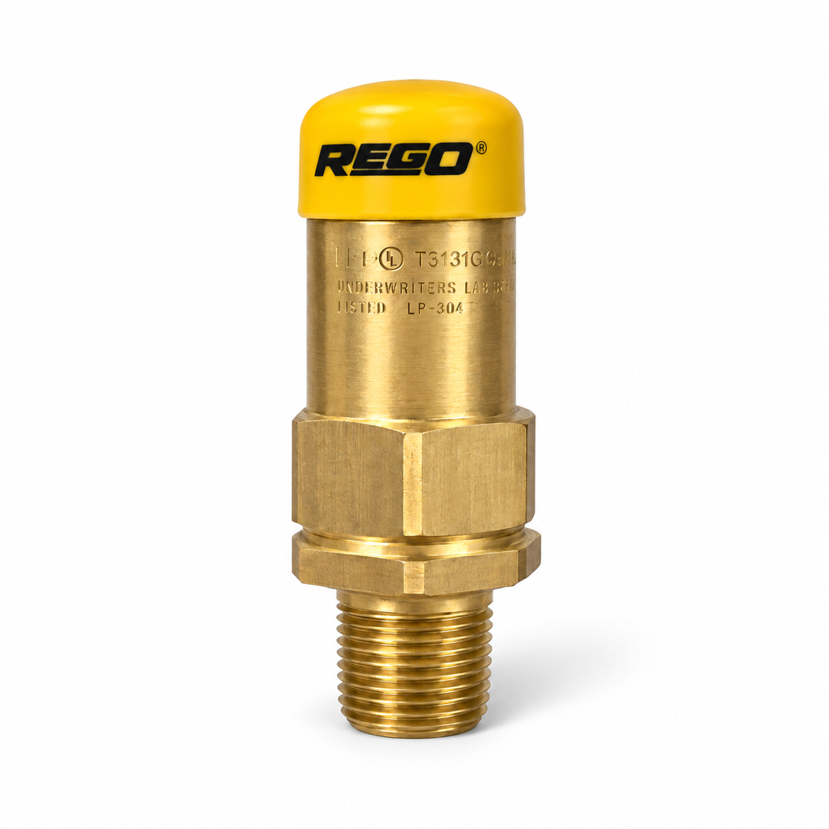 Safety Relief Valve External Pop Action 250 PSI 3/4" M.NPT Brass RegO T3131G