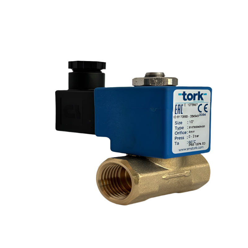 Solenoid Valve (0-2 BAR) NC 230 VAC TORK 1/2"