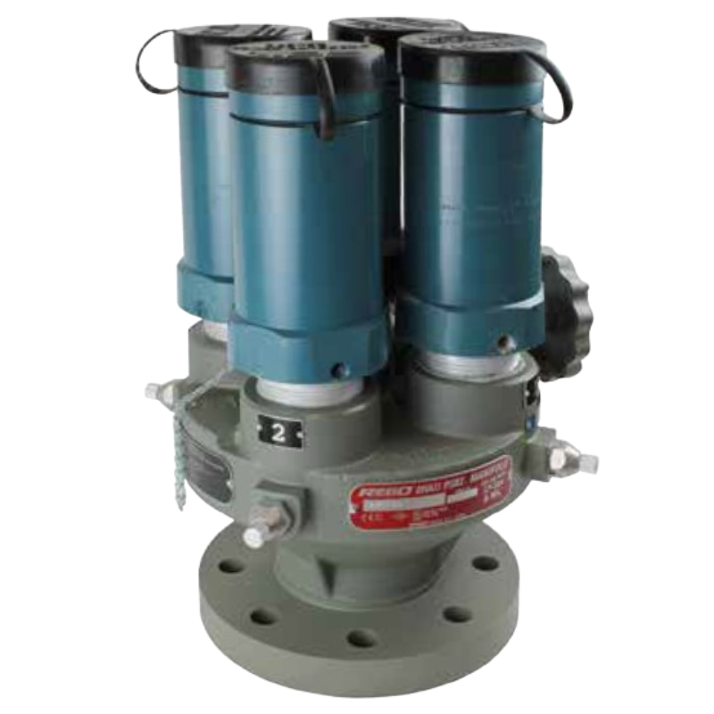 Multiport Safety Relief Valve 290 PSIG 4" Flng (4NOS × A3149MG) Stainless Steel RegO A8574G