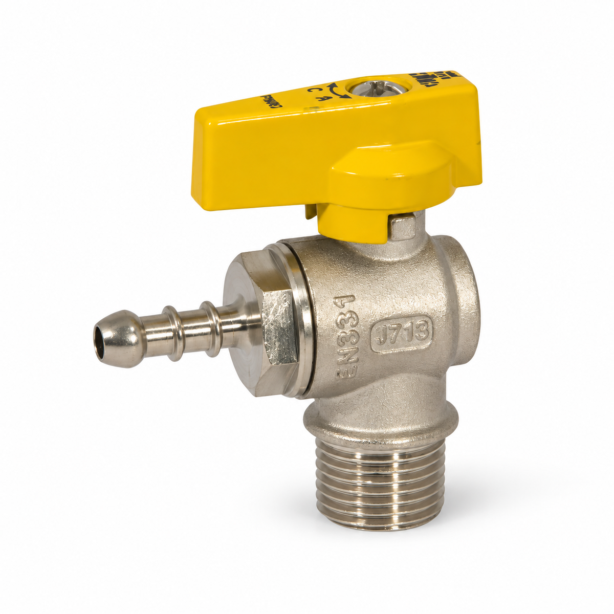 Ball Valve Bianchi Angle 1/2" M × 3/8" H