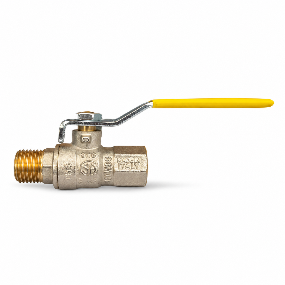 Ball Valve Brass NPT Male × Female 1/2" GB Italy