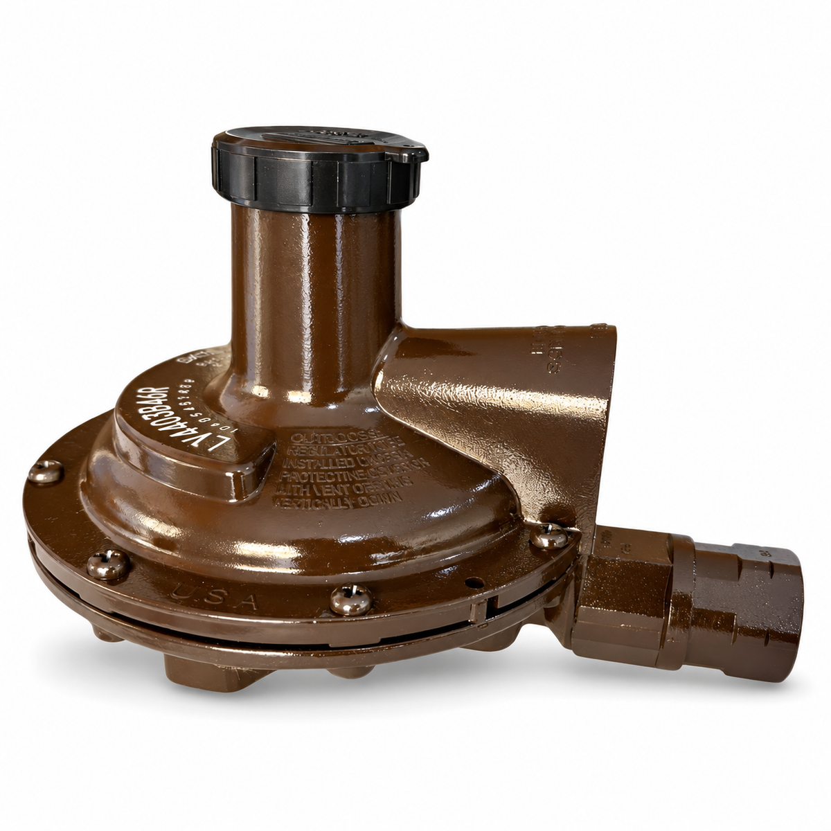 LV4403B46R Regulator 20 kg/hr (1/2" F.NPT × 3/4" F.NPT) (37 mbar) RegO USA
