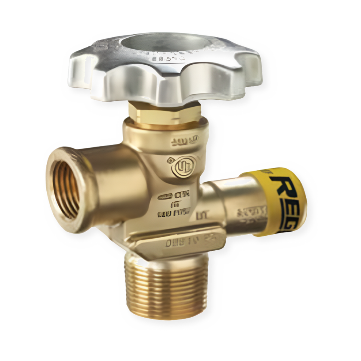 Cylinder Valve for Propylene Service 3/4" MNPT × F.POL (CGA510) RegO 9104PPA
